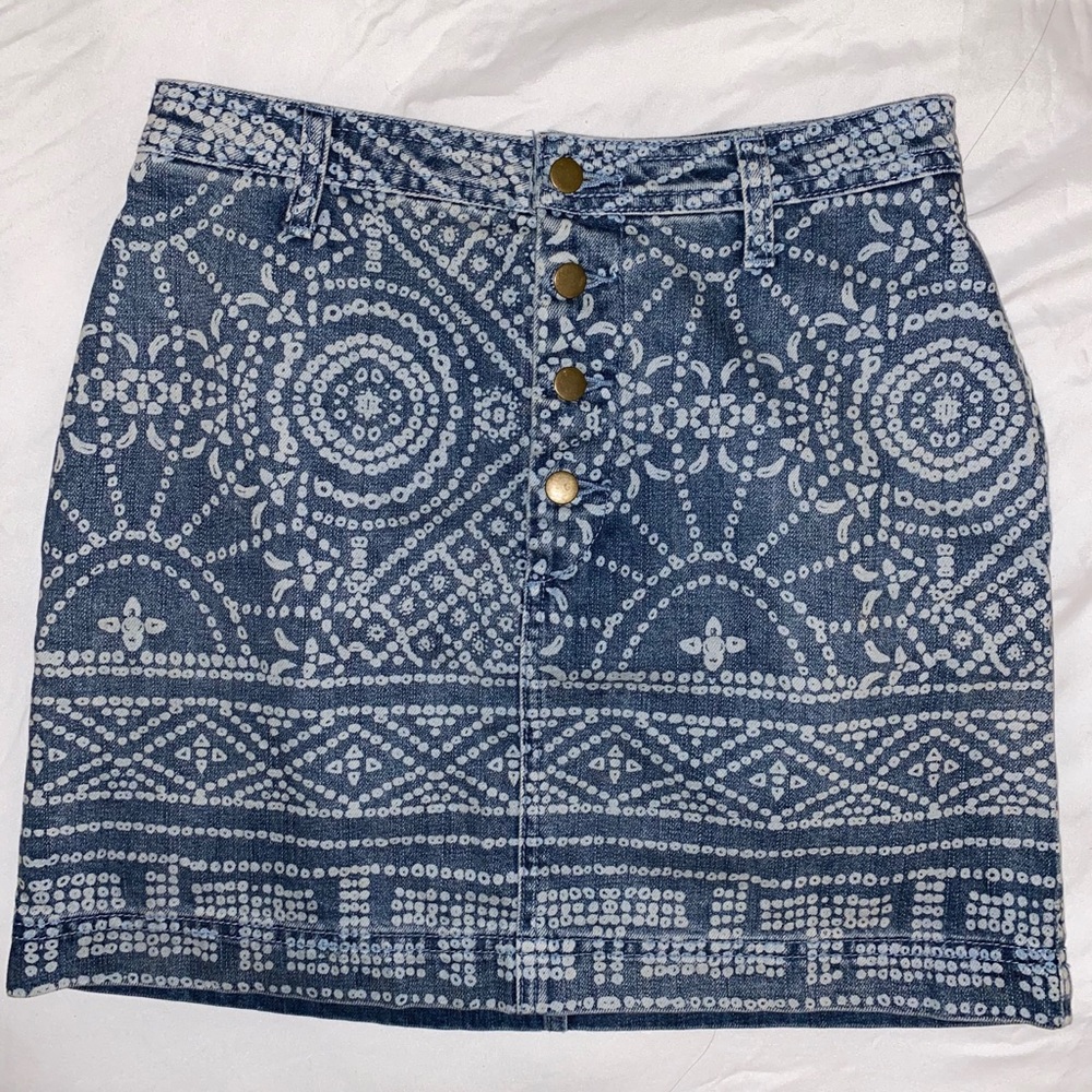 Free people denim skirt